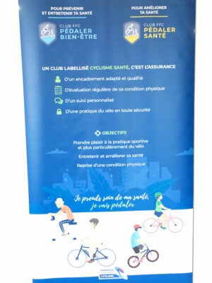 Roll-up Cyclisme Santé